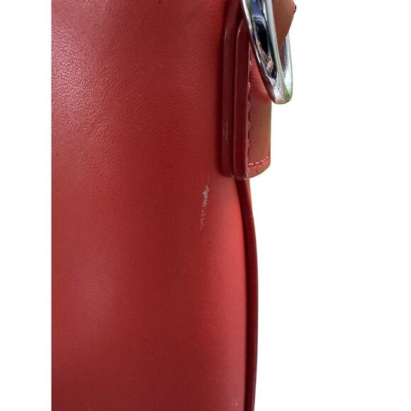 Vera Bradley VEGAN Leather Orange/Coral Satchel Exterior Pocket & FREE GIFT 🎁 - Picture 10 of 12